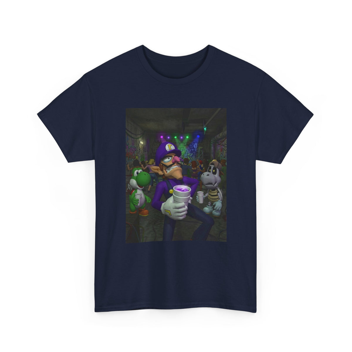 Waluigi, Yoshi, And Dry Bones Clubbin' Tee