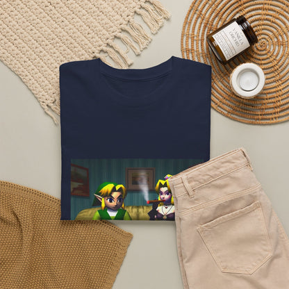 Link and Goth Peach Chillin' and Smoking Tee