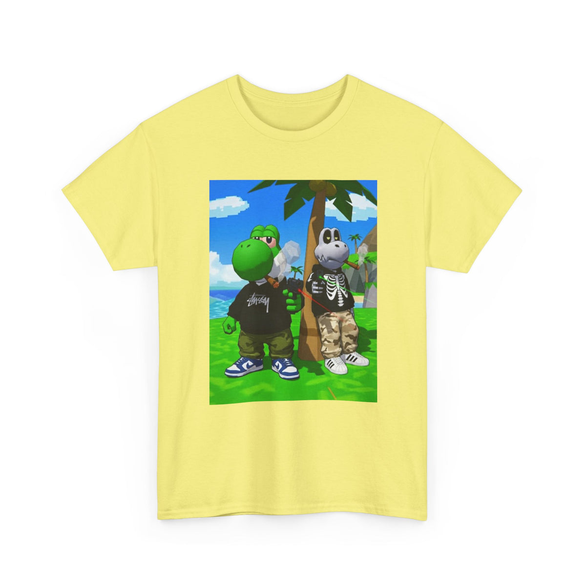 Yoshi And Dry Bones Smoking Thugs