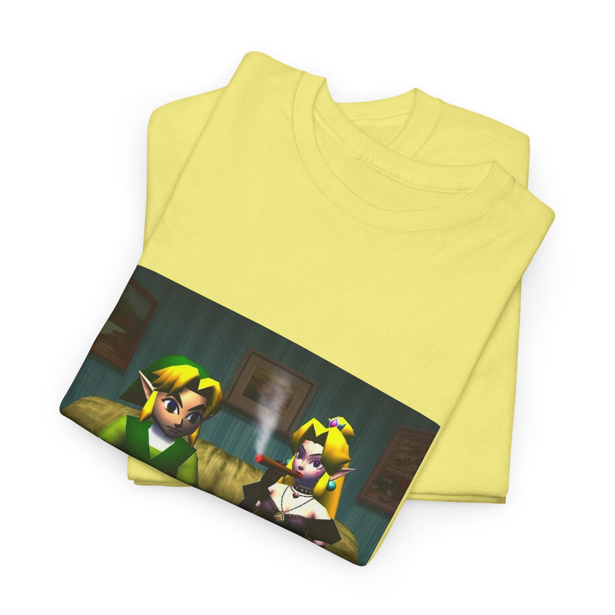 Link and Goth Peach Chillin' and Smoking Tee