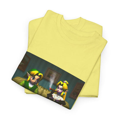 Link and Goth Peach Chillin' and Smoking Tee