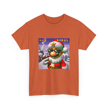 Cool Mario Santa Smoking Cigar Tee
