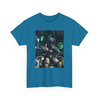 Sci-Fi Pilot Flipping The Bird Tee