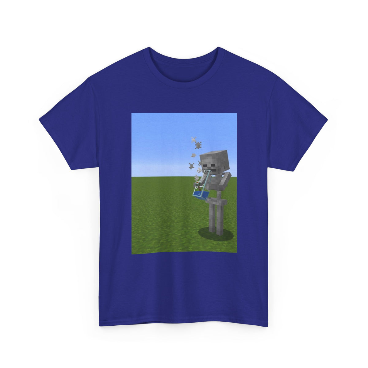 Minecraft Skeleton Taking A Hit Tee