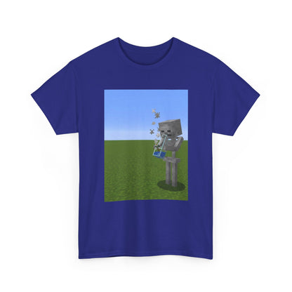 Minecraft Skeleton Taking A Hit Tee