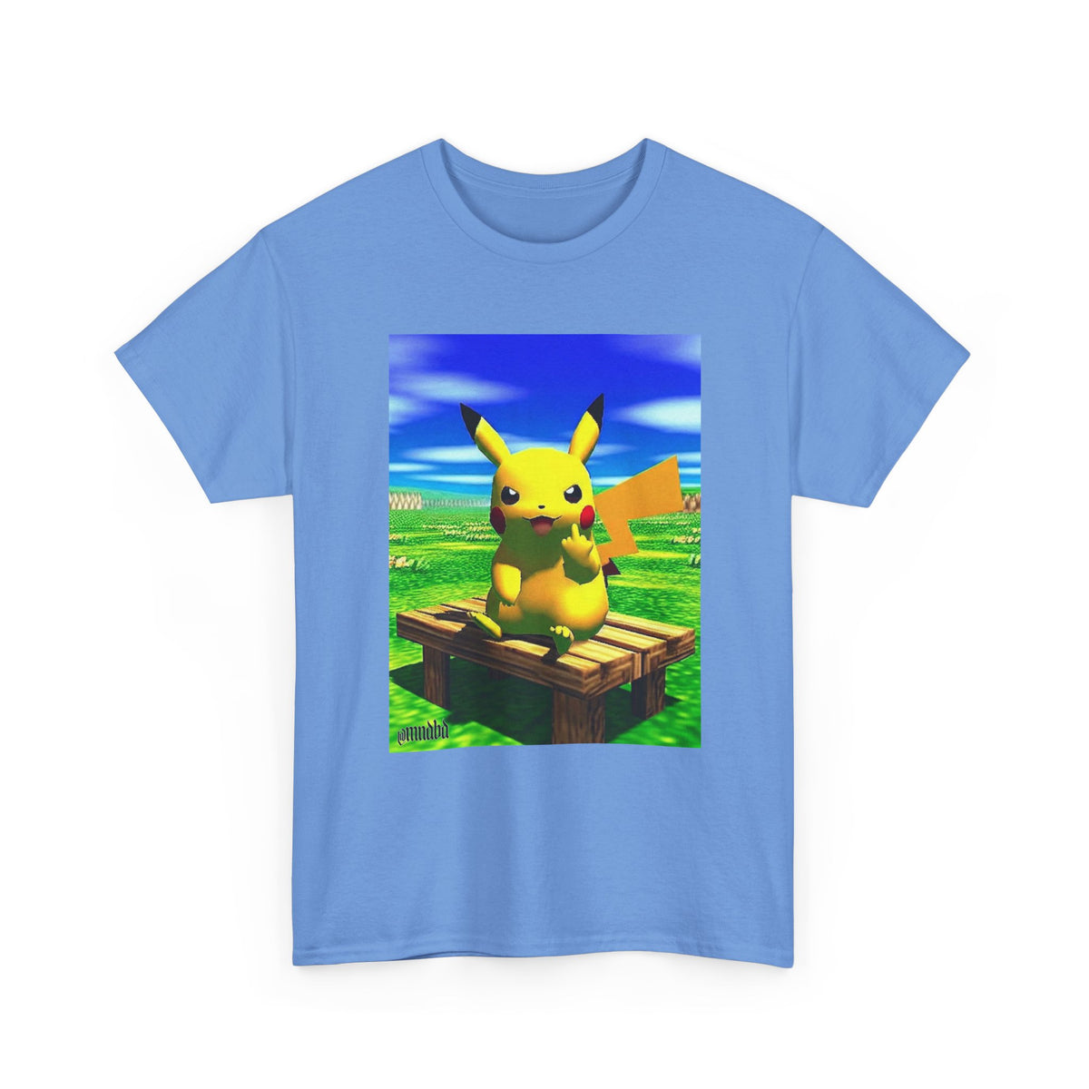 Pikachu Giving The Finger On A Bench