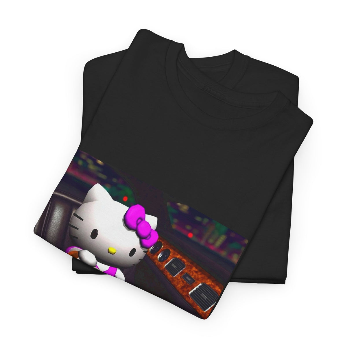Hello Kitty Pouring Lean In Car Tee