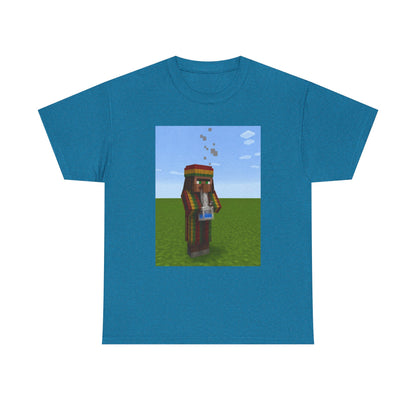 Rasta Minecraft Villager Smoking Tee
