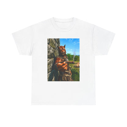Khajiit Offering Smokin' Cigar Tee