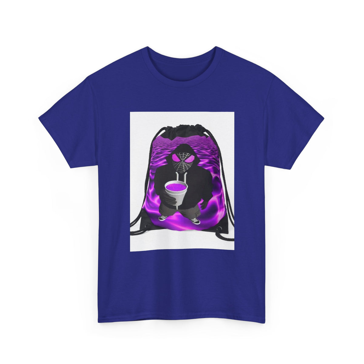 Spider-Hoodie Character Sipping Purple Drank Tee