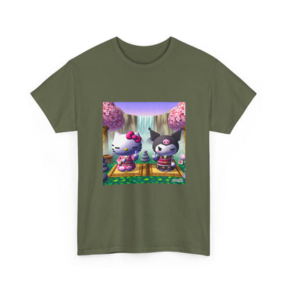 Hello Kitty and Kuromi Giving The Finger Tee