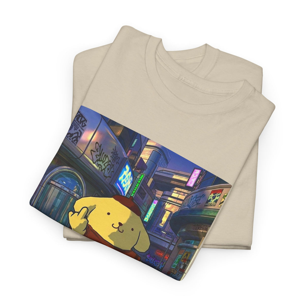 Pompompurin Flips Off The City