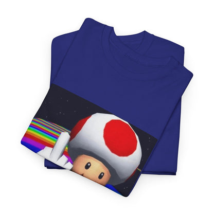 Toad Flipping The Bird On Rainbow Road Tee