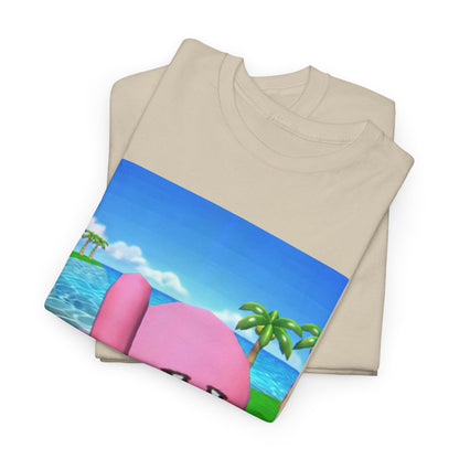 Kirby Giving The Finger Island Scene Tee
