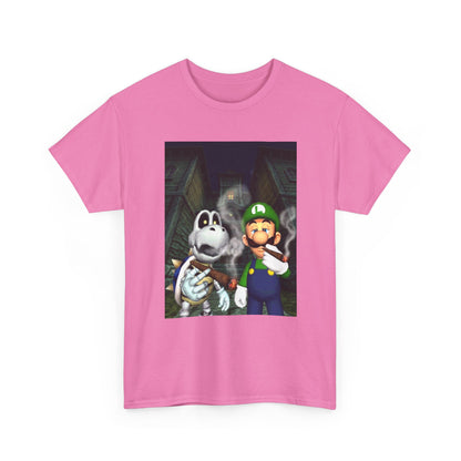 Luigi And Dry Bones Smoking In Spooky Mansion