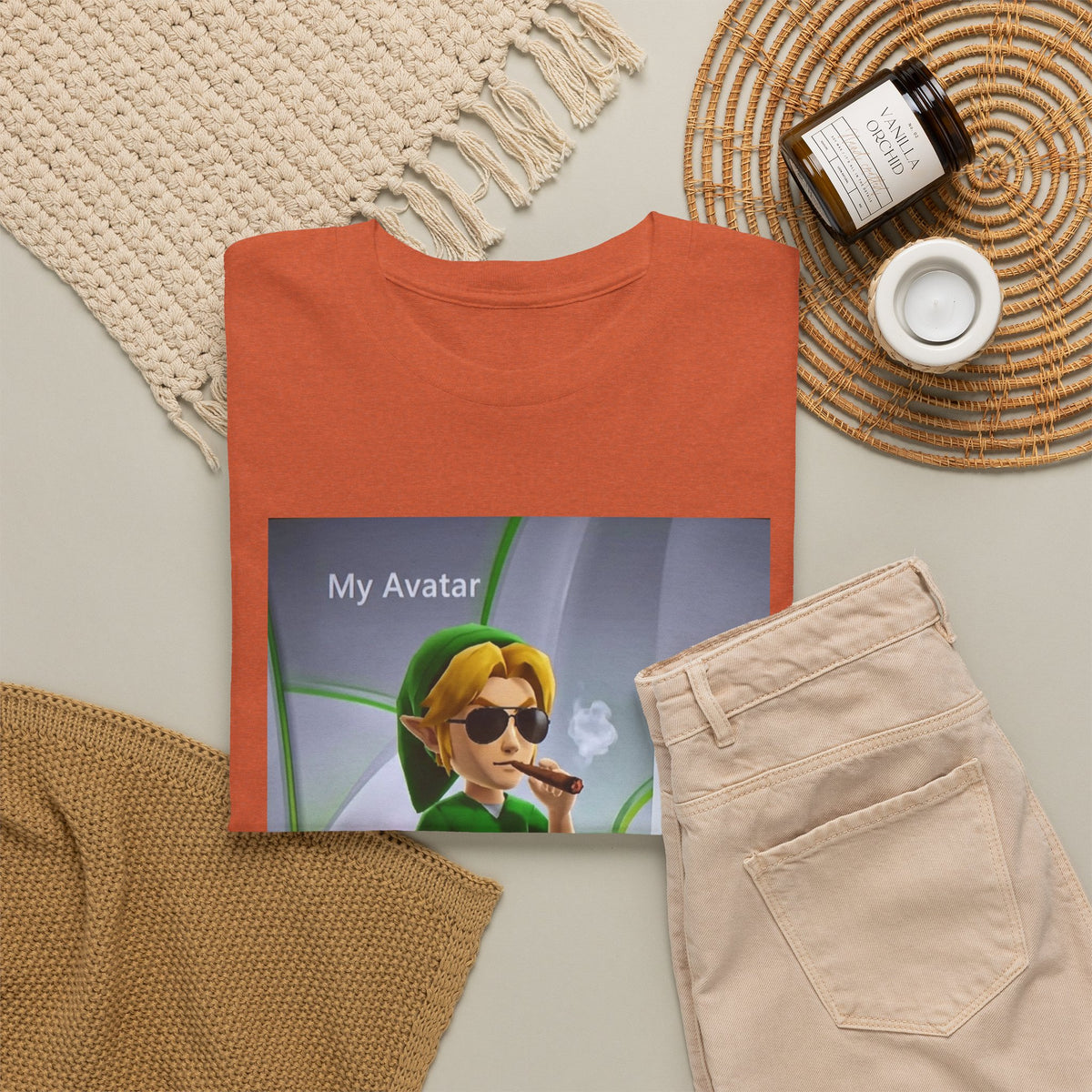 Stoner Link Xbox Avatar Puffing Blunt Tee