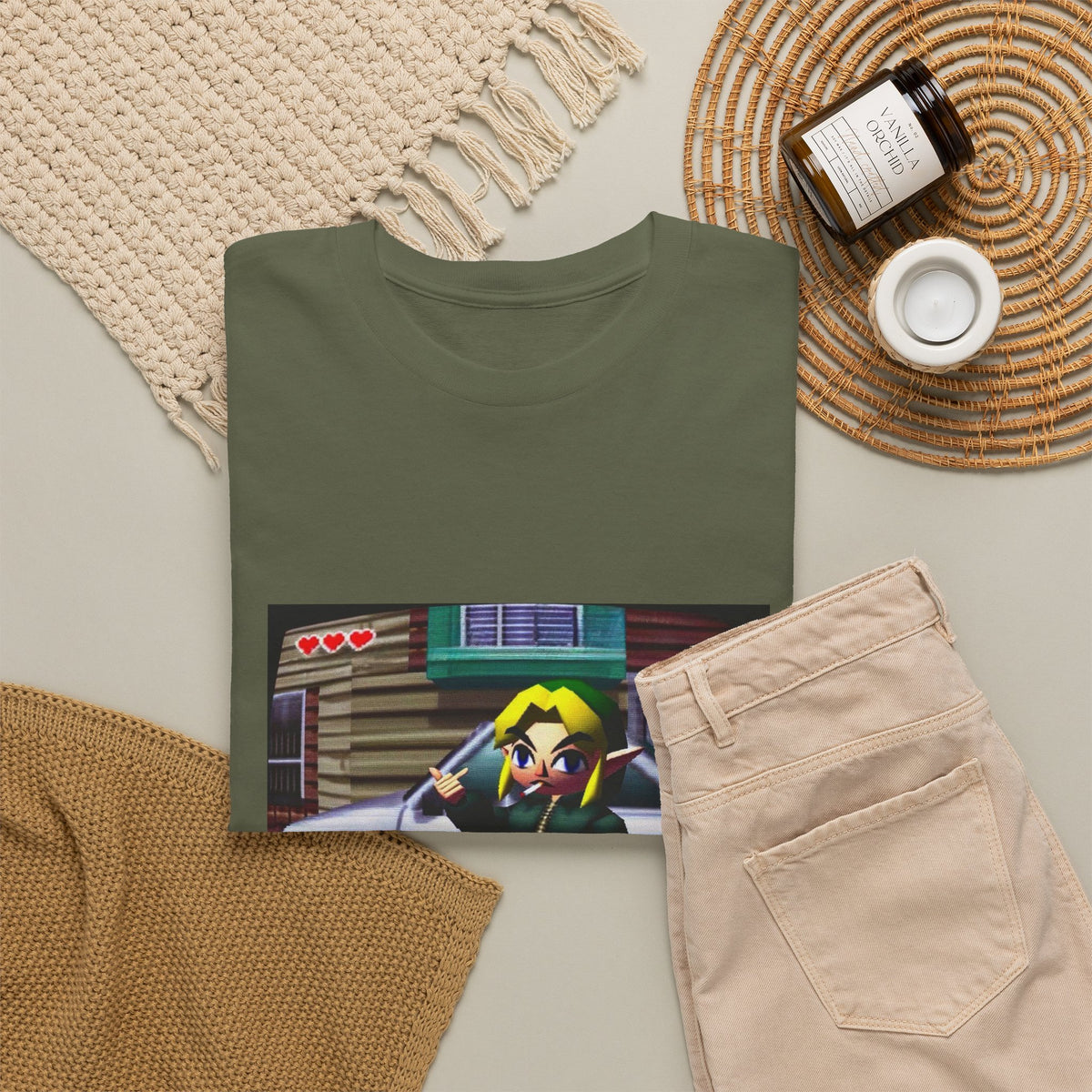 Link Smoking And Flipping The Bird Tee