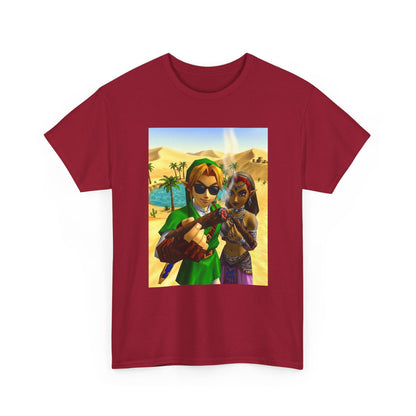 Link And Nabooru Smoking In Desert Tee