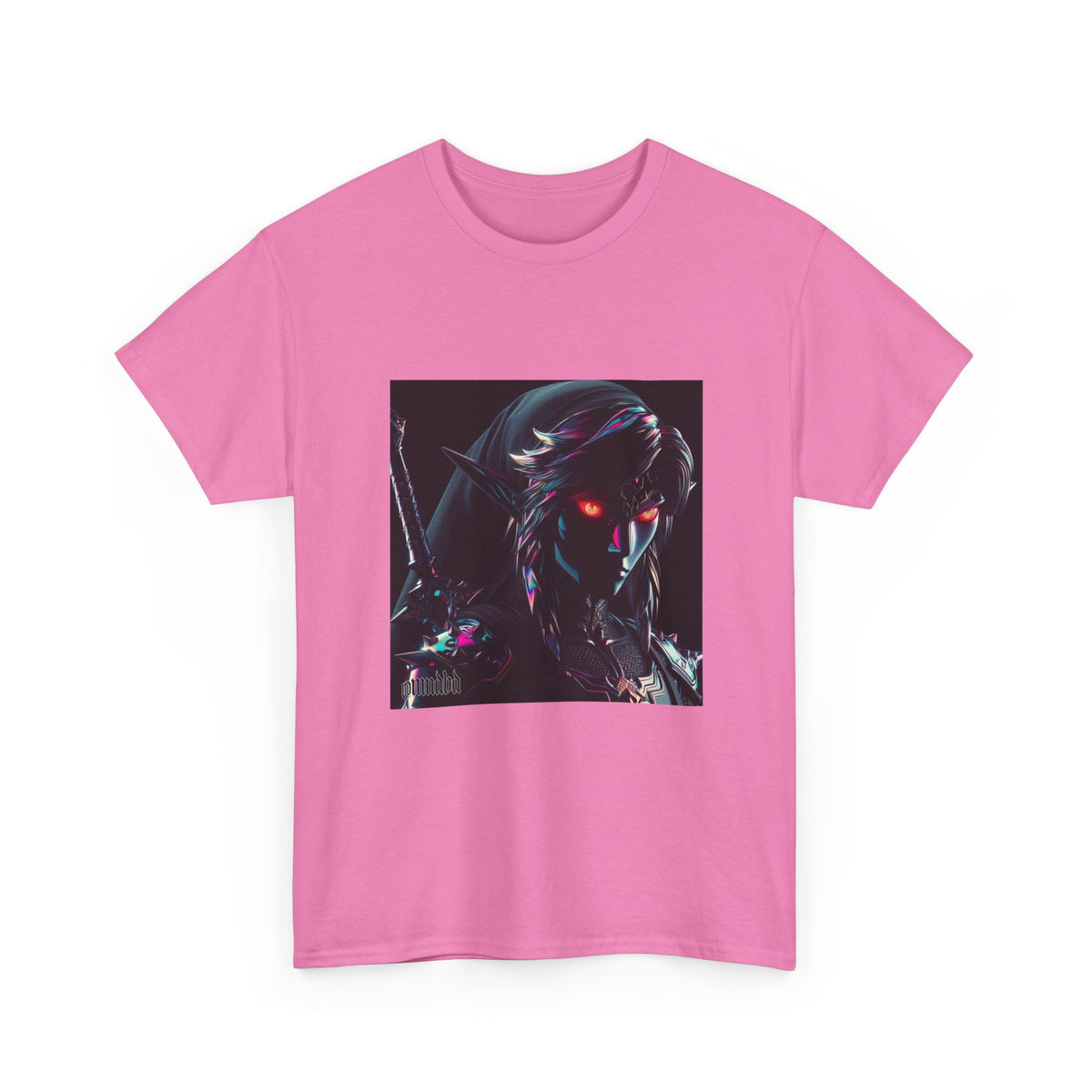 Chrome Dark Elf With Glowing Eyes Tee