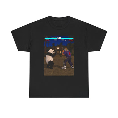 Panda And King Smoking Cigars Street Fight Tee