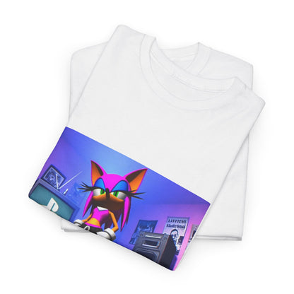 Pink Sonic-Style Character In Y2K Drip