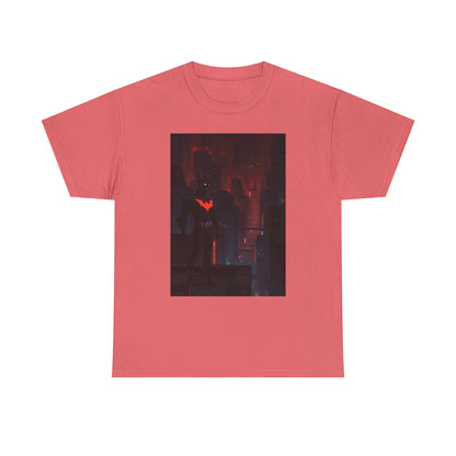 Cyberpunk Bat Hero In Neon City Tee