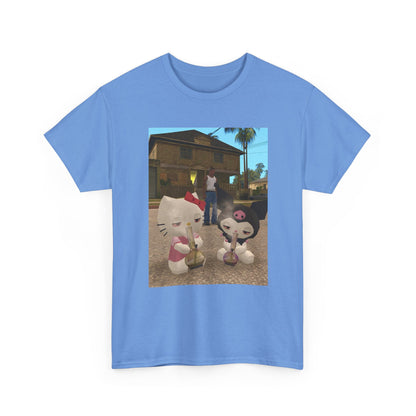 CJ And High Sanrio Characters In Grove Street Tee