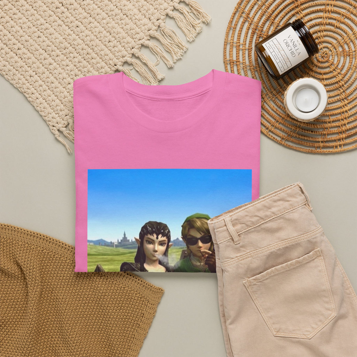 Link And Midna Smoking Blunts Tee