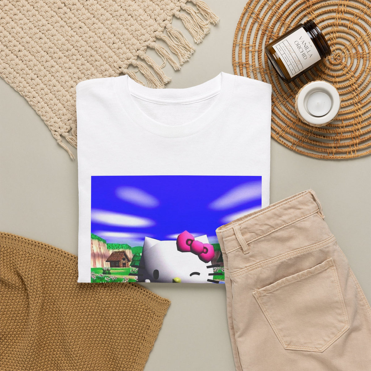 Winking Kitty Flipping The Bird Tee