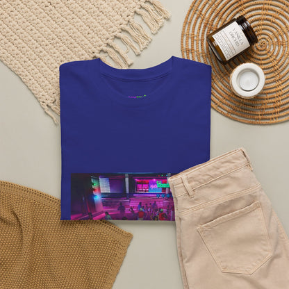 Neon Ember Flow Graphic Tee