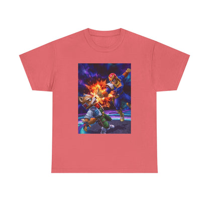 Falcon Punch Fox Flipping The Bird Tee