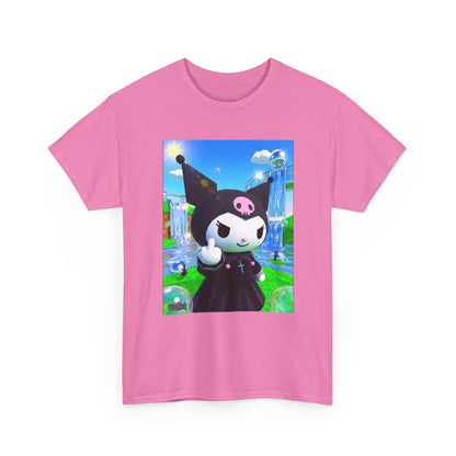 Kuromi Gives The Finger In Vaporwave Paradise