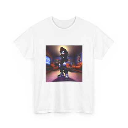 Edgy Hedgehog In Streetwear Drip Tee