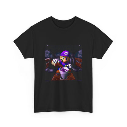 Waluigi Pouring Purple Drank In Limo Tee