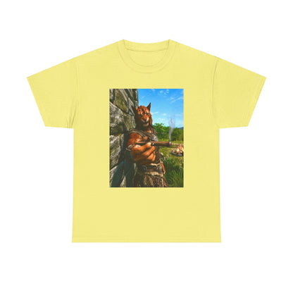 Khajiit Offering Smokin' Cigar Tee