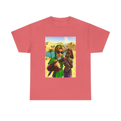 Link And Nabooru Smoking In Desert Tee