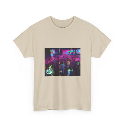 Neon Ember Flow Graphic Tee