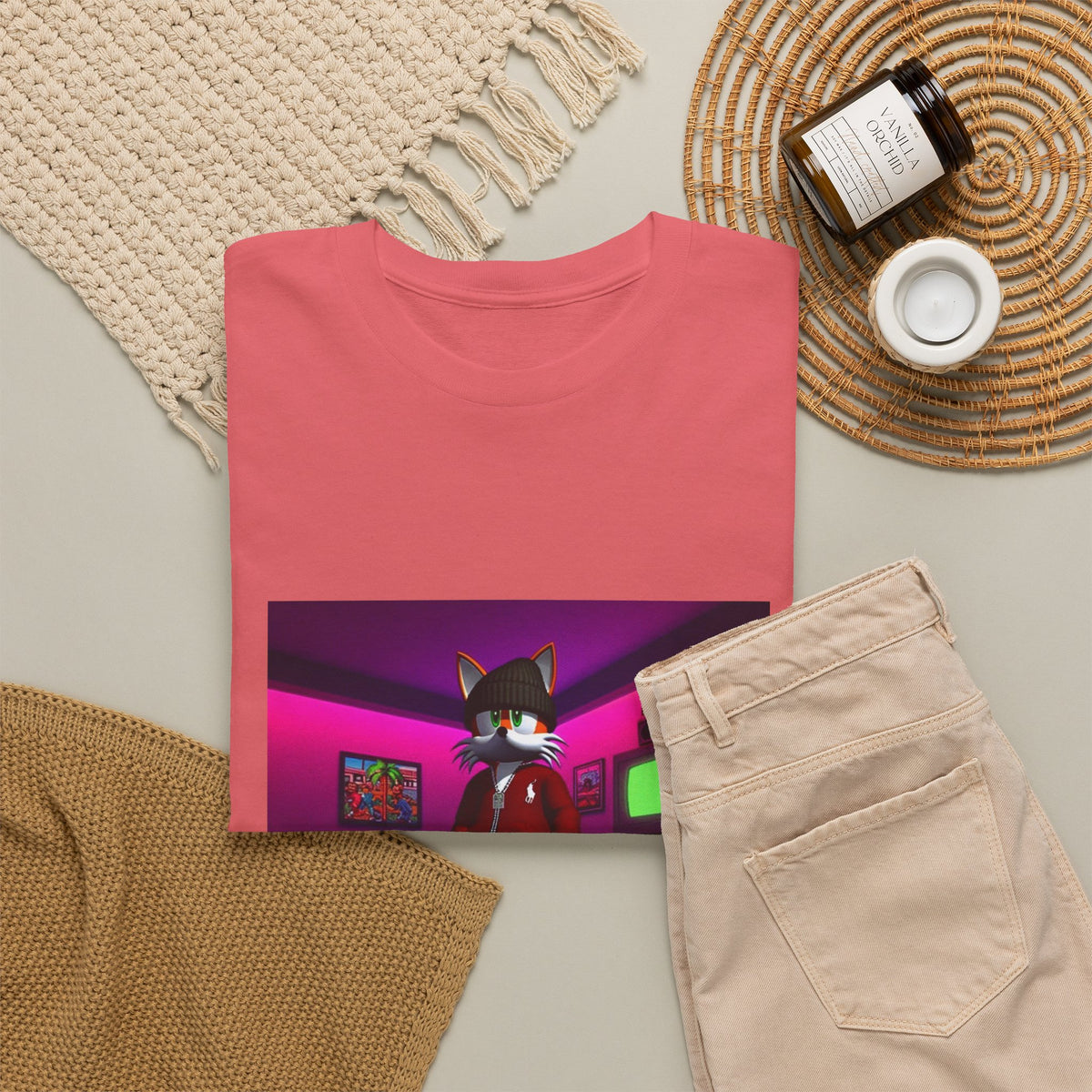 Swagged-Out Fox In Retro Chill Pad