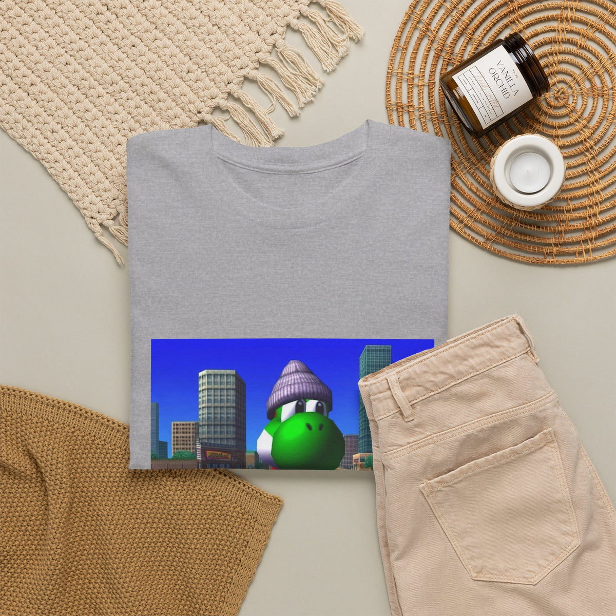 Chill Yoshi On Bench City Vibes Tee
