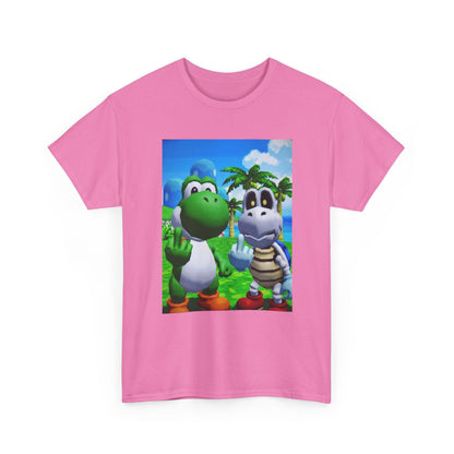 Yoshi And Dry Bones Flipping The Bird Tee