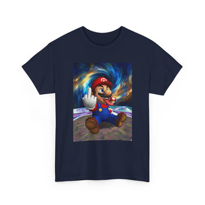 Mario Showing Middle Finger With Mushroom