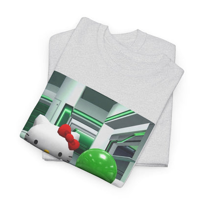 Kitty And Slime Flipping The Bird Tee
