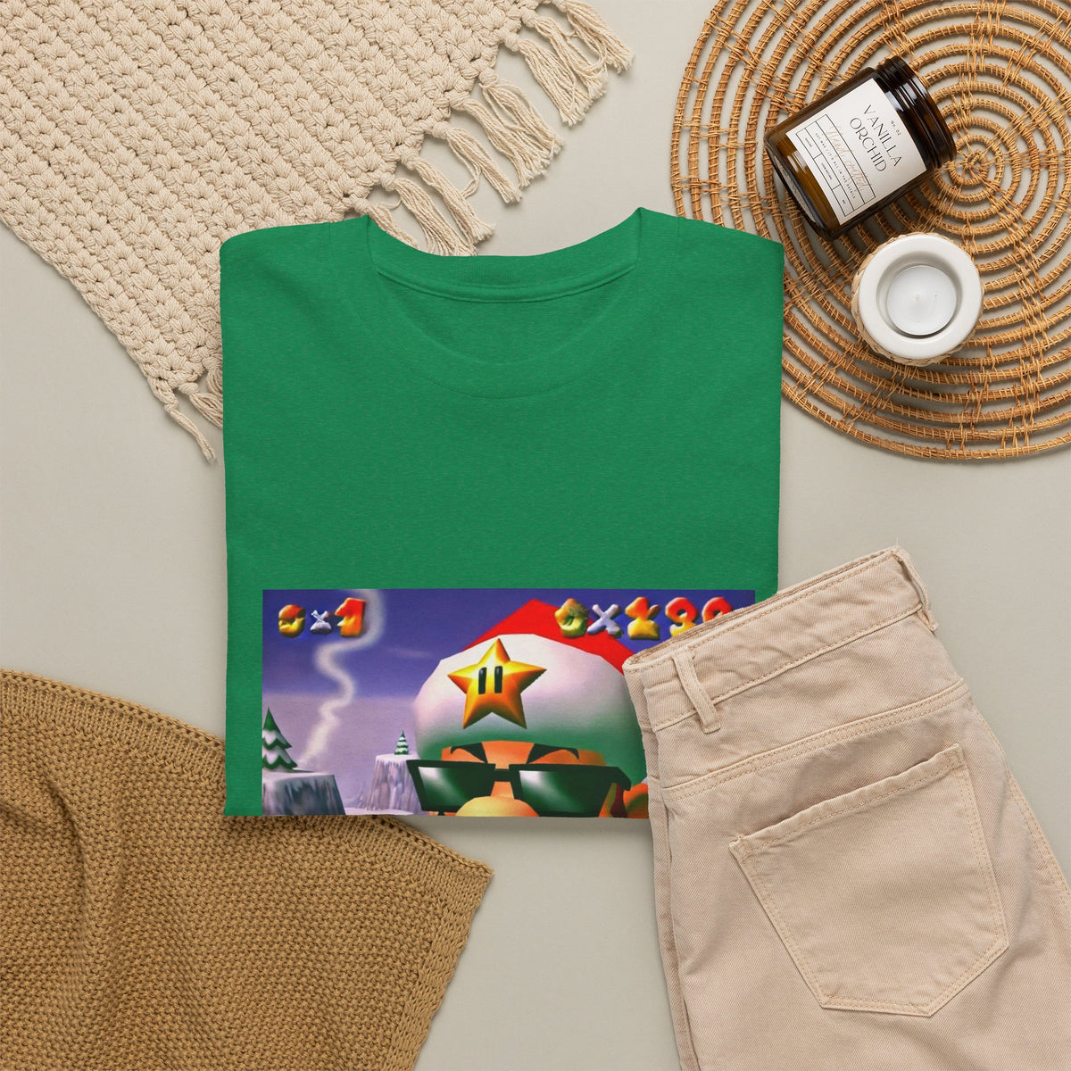 Cool Mario Santa Smoking Cigar Tee