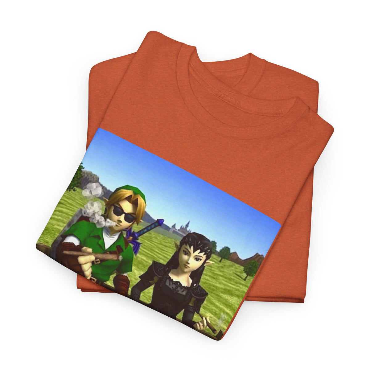 Link And Dark Zelda Smoking Blunts (Design 1)