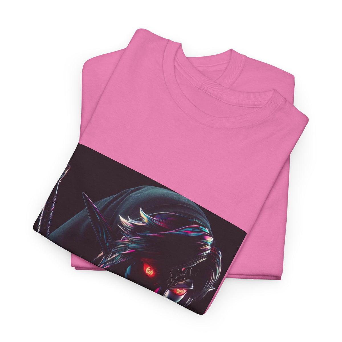 Chrome Dark Elf With Glowing Eyes Tee