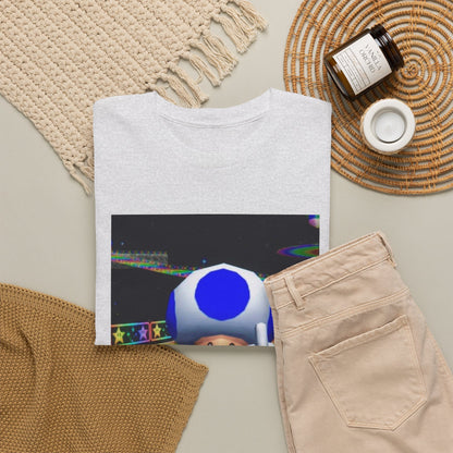 Blue Toad Flipping Off On Rainbow Road Tee
