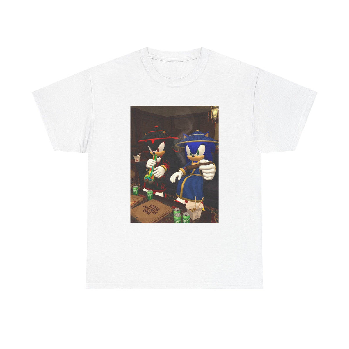 Shadow and Sonic Smoking Chill Tee