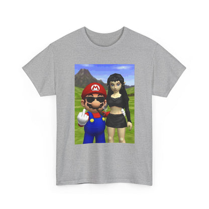 Edgy Mario & Malon Flipping Off Tee