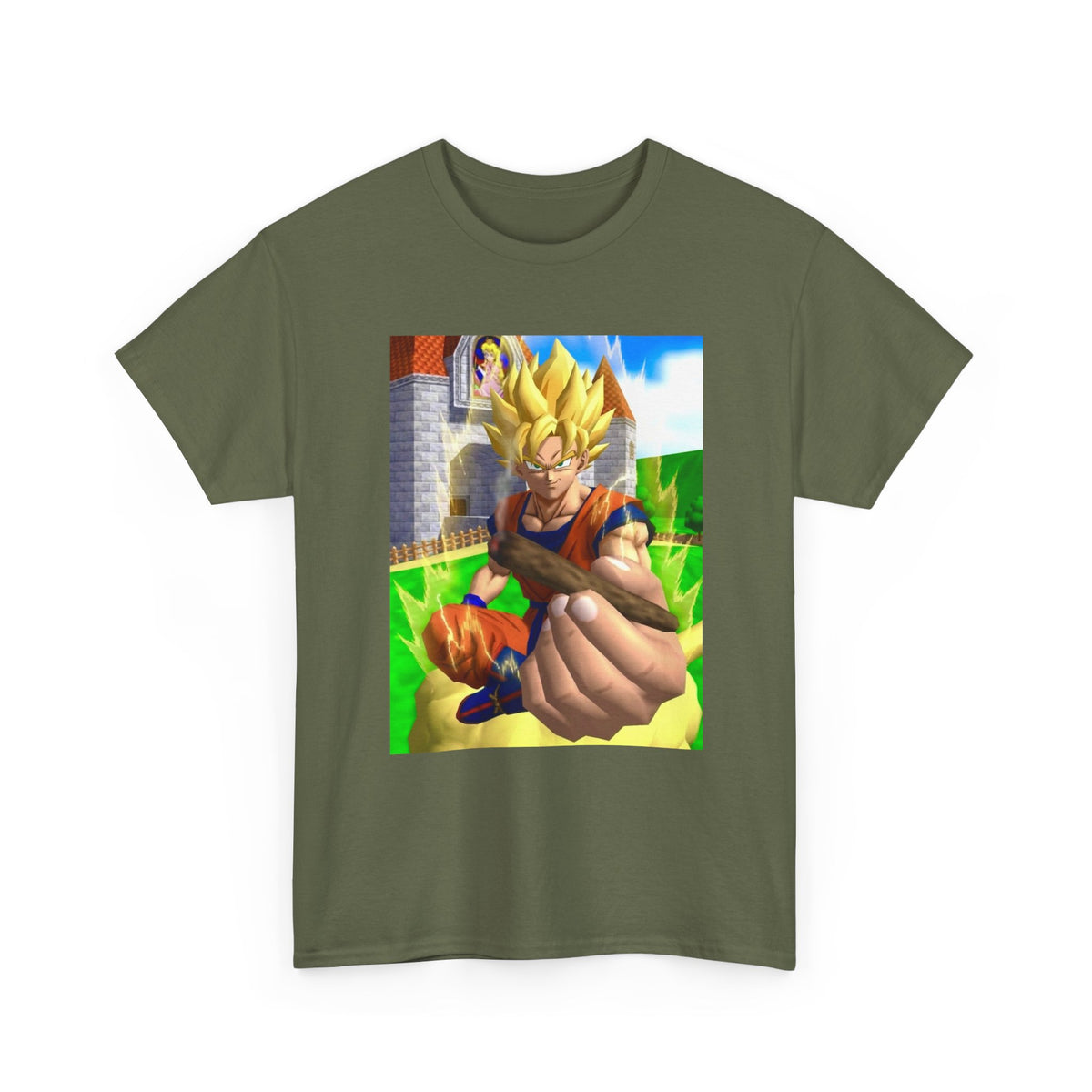 Super Saiyan Goku Holding A Blunt Tee