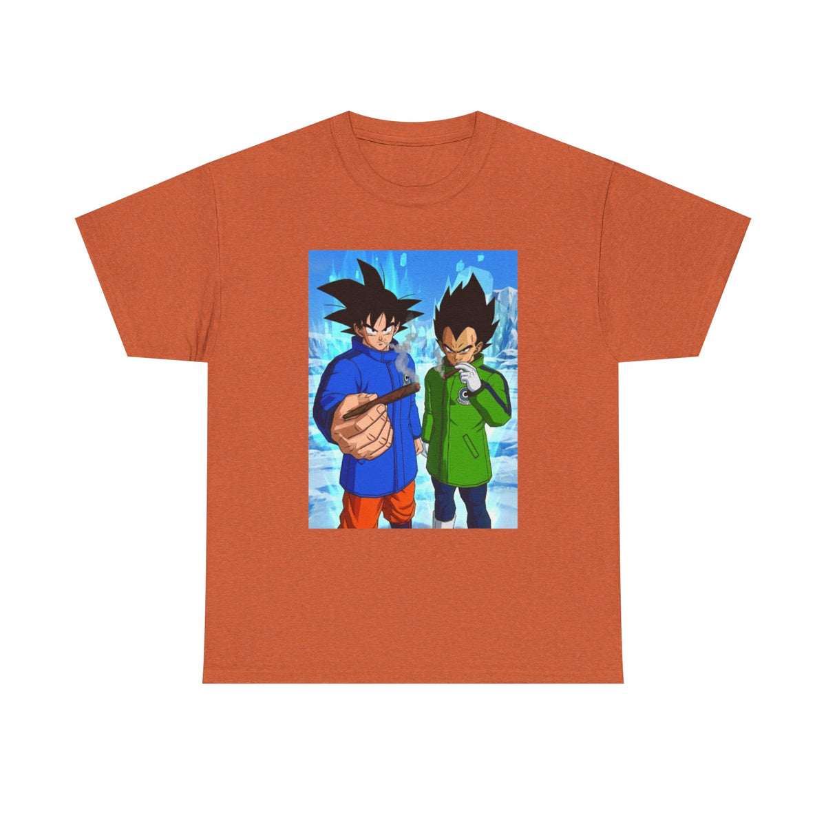 Goku and Vegeta Chillin' On Ice